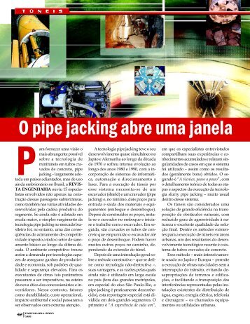 O pipe jacking abre uma janela - GeoCompany - Tecnologia ...