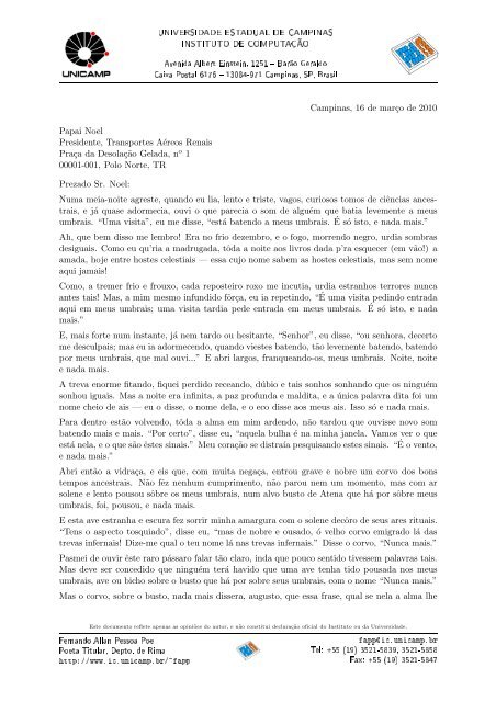 Carta exemplo em português (PDF a partir do