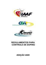 Guia de Doping IAAF - CBAt