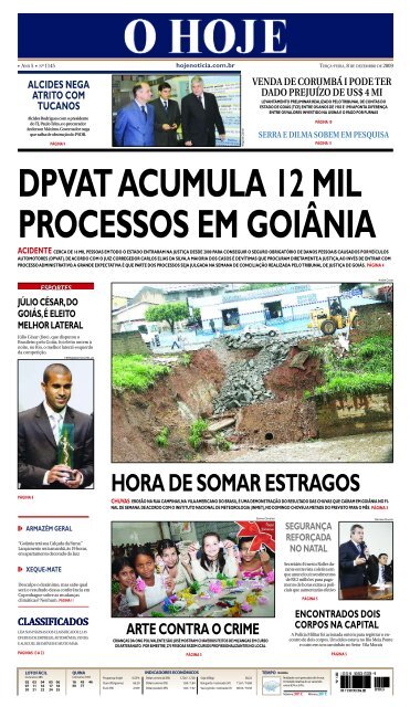 DPVAT ACUMULA 12 MIL PROCESSOS EM GOIÂNIA - O Hoje