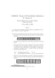 MAE0212 - Noç˜oes de Probabilidade e Estat´ıstica II ... - feferraz.net