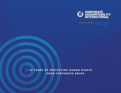 33 years of protecting human rights from corporate abuse