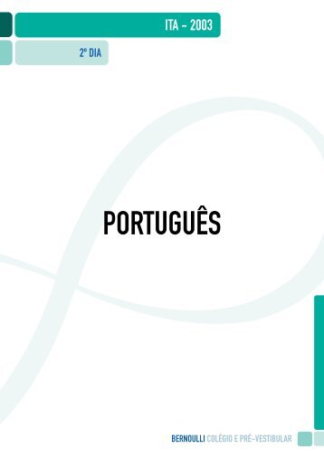 PORTUGUÊS - Colégio e Pré-Vestibular Bernoulli