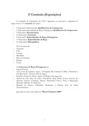 Relatório da 2.ª Comissão 2007 - Clube Português de Canicultura