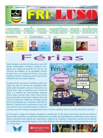 Férias - Fri-Luso - Sapo