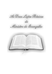 As 12 Lições Básicas do Ministro do Evangelho - For the Churches