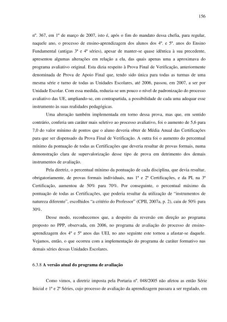 idas e vindas do processo de implementação de um programa de ...