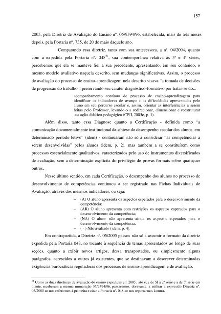 idas e vindas do processo de implementação de um programa de ...