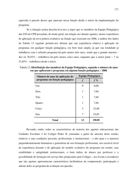 idas e vindas do processo de implementação de um programa de ...