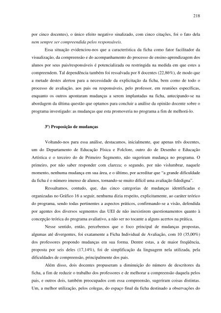 idas e vindas do processo de implementação de um programa de ...