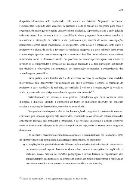 idas e vindas do processo de implementação de um programa de ...