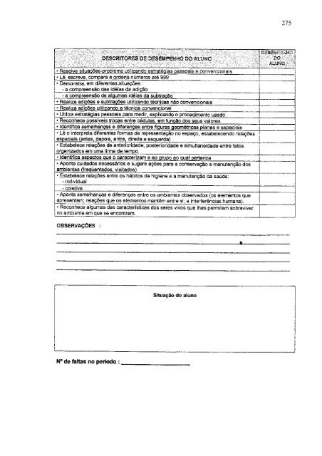 idas e vindas do processo de implementação de um programa de ...