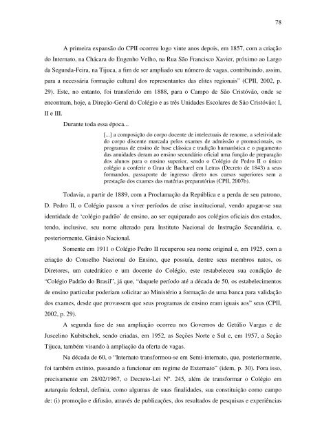 idas e vindas do processo de implementação de um programa de ...