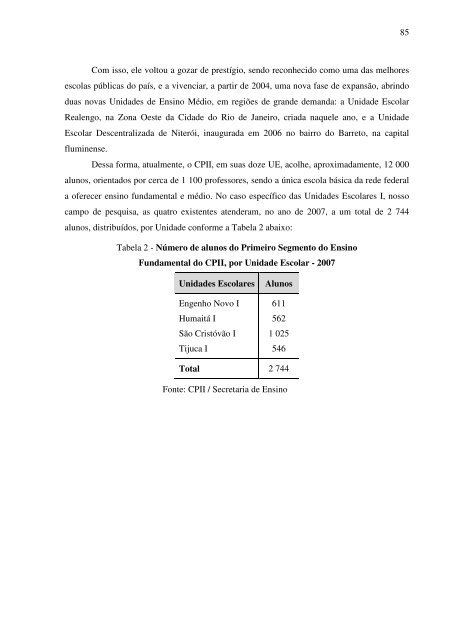 idas e vindas do processo de implementação de um programa de ...