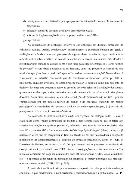 idas e vindas do processo de implementação de um programa de ...