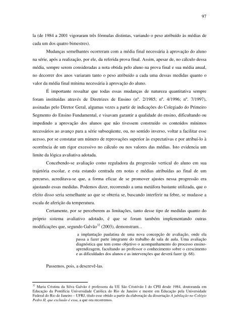 idas e vindas do processo de implementação de um programa de ...