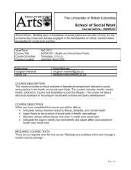 SOWK 551.001. Health and Social Care Praxis. - School of Social ...