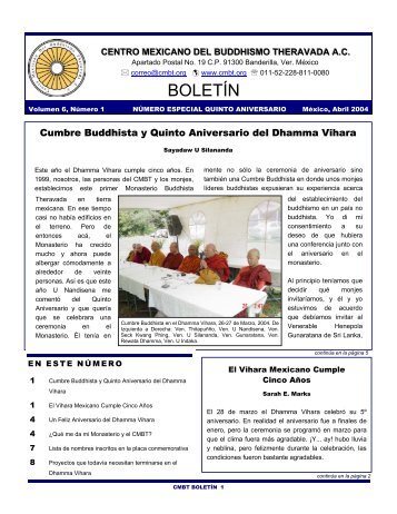 Boletín CMBT, Abril 2004 - buddhismo theravada hispano