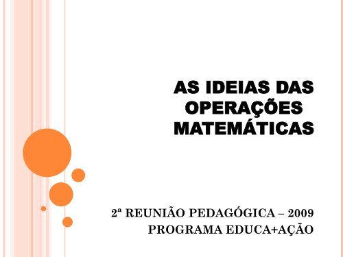 operações, matemática, sequência pedagógica