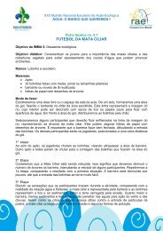 FUTEBOL DA MATA CILIAR - Rede Ambiental Escoteira