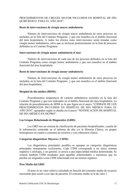 BOLETÍN DE CODIFICACIÓN UNIDAD DE GESTIÓN ... - CIE-9