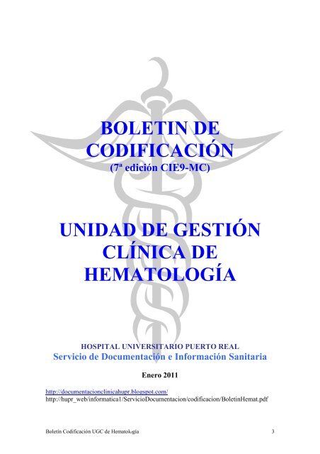 BOLETÍN DE CODIFICACIÓN UNIDAD DE GESTIÓN ... - CIE-9