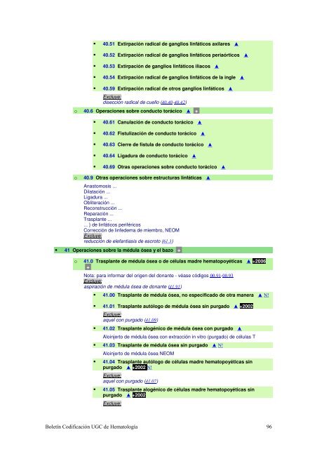 BOLETÍN DE CODIFICACIÓN UNIDAD DE GESTIÓN ... - CIE-9