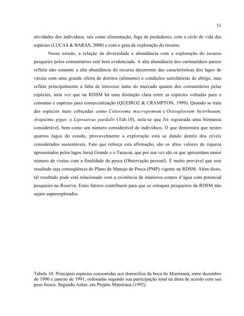 diversidade e densidade ictiofaunística em lagos de várzea da ...