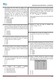 professor peb ii de matemática - Moura Melo