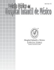 Boletín Médico del - Hospital Infantil de México Federico Gómez