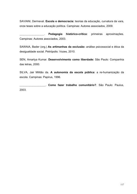 A educação contextualizada como instrumento de inclusão ... - Unicid