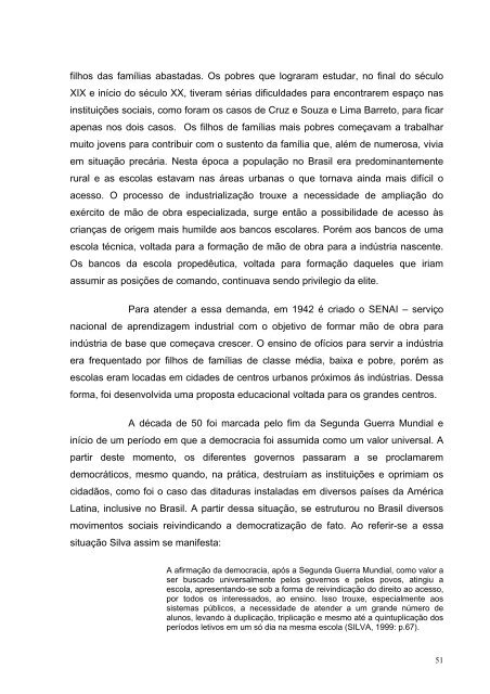 A educação contextualizada como instrumento de inclusão ... - Unicid