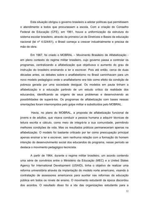 A educação contextualizada como instrumento de inclusão ... - Unicid