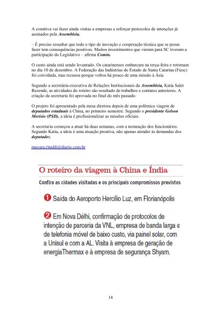 clipping deputados - Assembléia Legislativa - Governo do Estado ...