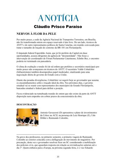 clipping deputados - Assembléia Legislativa - Governo do Estado ...