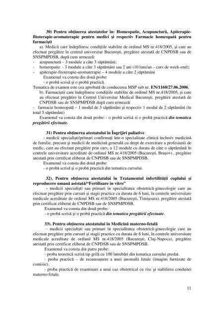 1 MINISTERUL SĂNĂTĂII PUBLICA IE DE EXAMEN PENTRU OB ...