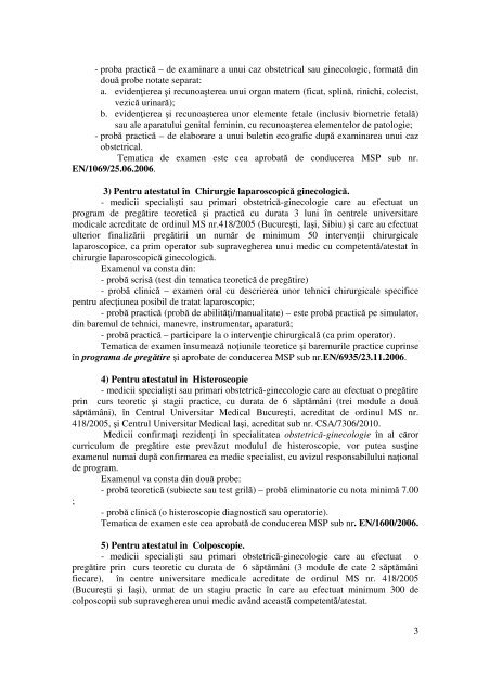 1 MINISTERUL SĂNĂTĂII PUBLICA IE DE EXAMEN PENTRU OB ...