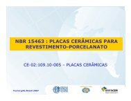 NBR 15463 : PLACAS CERÂMICAS PARA REVESTIMENTO-PORCELANATO - Acimac