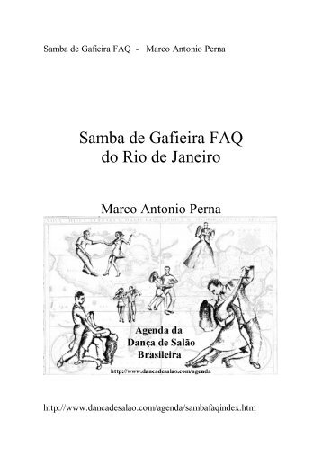 Samba de Gafieira FAQ do Rio de Janeiro - Agenda da Dança de ...