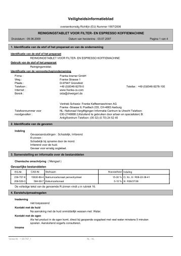 Veiligheidsinformatieblad