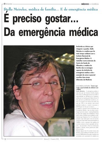 Stella Meireles, médica de família… - VFBM - Comunicação