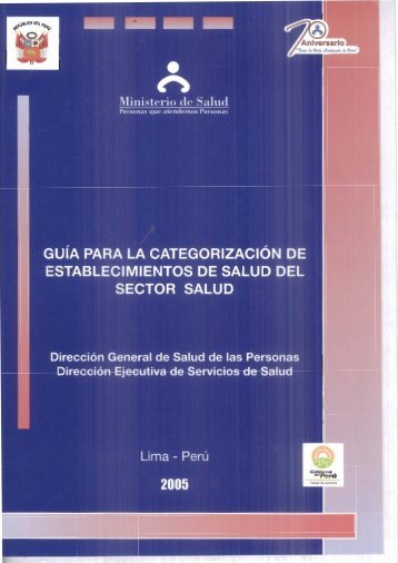 guía para la categorizac|ón de establecimientos de salud del