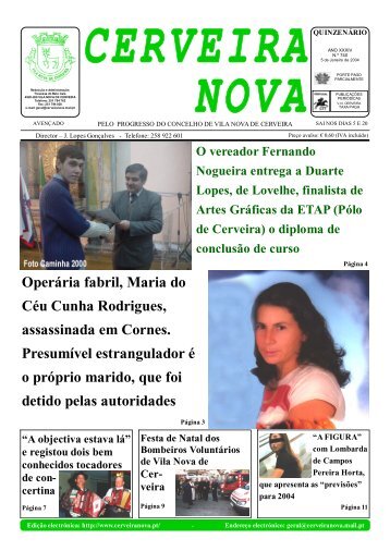 Operária fabril, Maria do Céu Cunha Rodrigues ... - Cerveira Nova