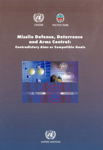 Missile Defence, Deterrence and Arms Control - UNIDIR