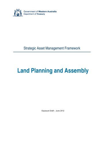 Land Planning and Assembly - Department of Treasury