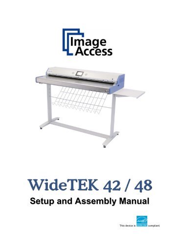 Setup and Assembly Manual WT 42/48 - Image Access Inc.