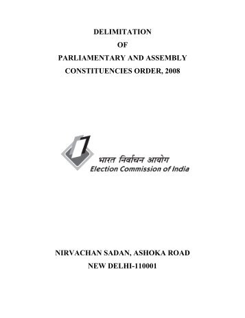 DELIMITATION OF PARLIAMENTARY AND ASSEMBLY ...