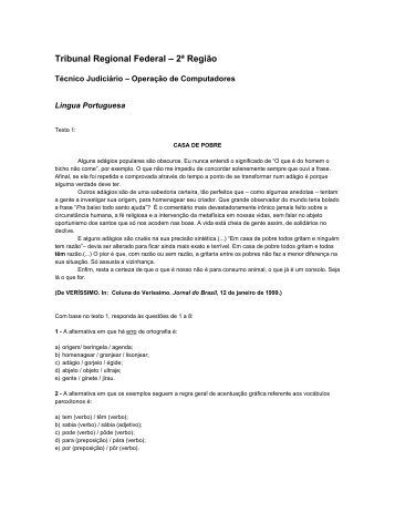 Tribunal Regional Federal – 2ª Região - TRF