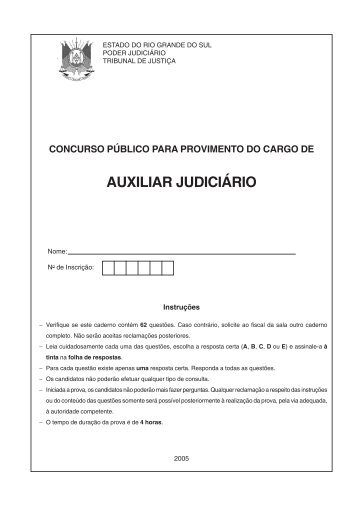 Prova Gráfica - Tribunal de Justiça do Estado do Rio Grande do Sul
