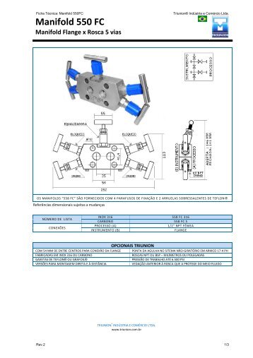 Manifold 550 FC - triunion.com.br